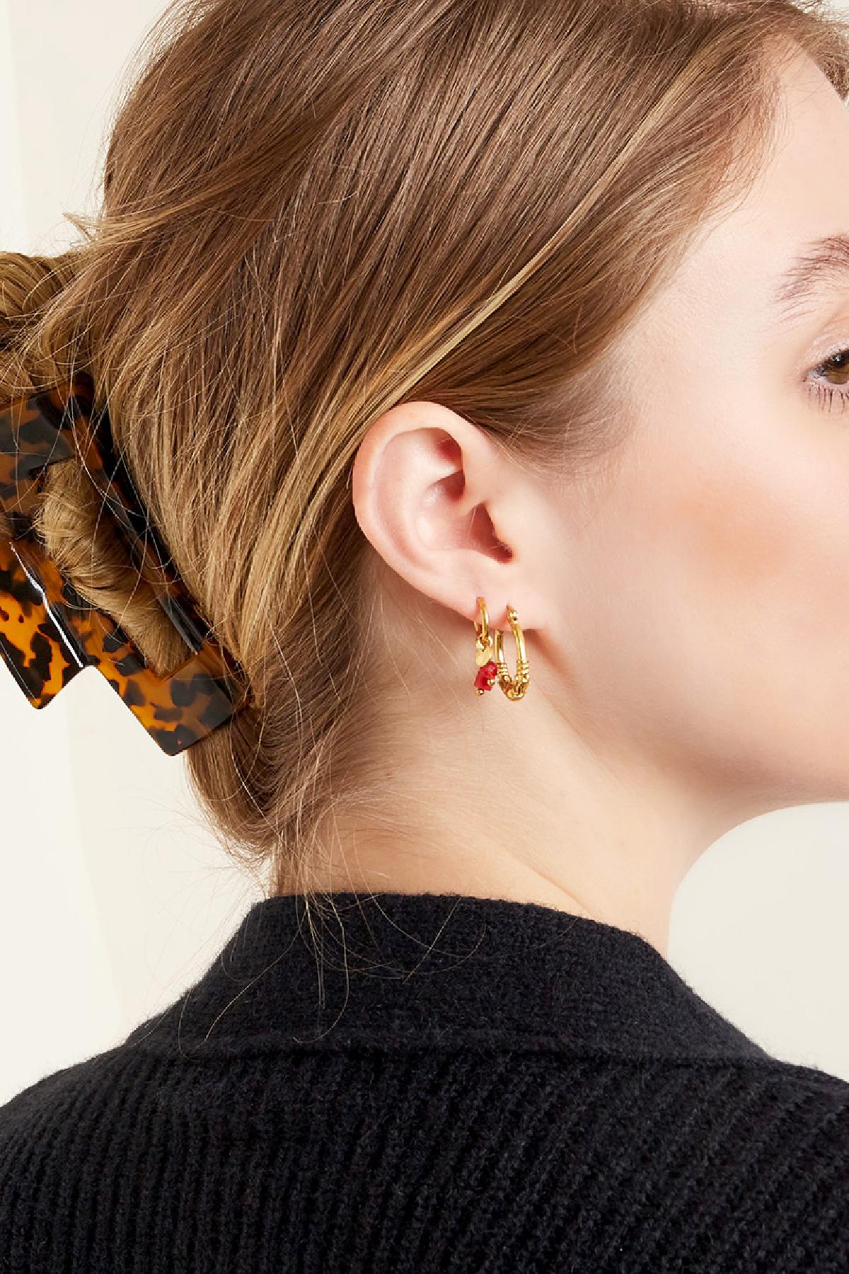 Haarclip patroon Beige Sheet Material