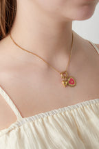 DIY-ketting van de zon van het hart