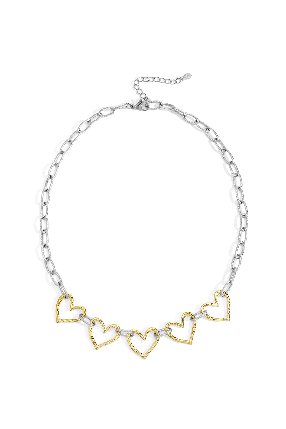 Roestvrijstalen kettingen met hart, casual, dagelijks, eenvoudig, serie, damessieraden