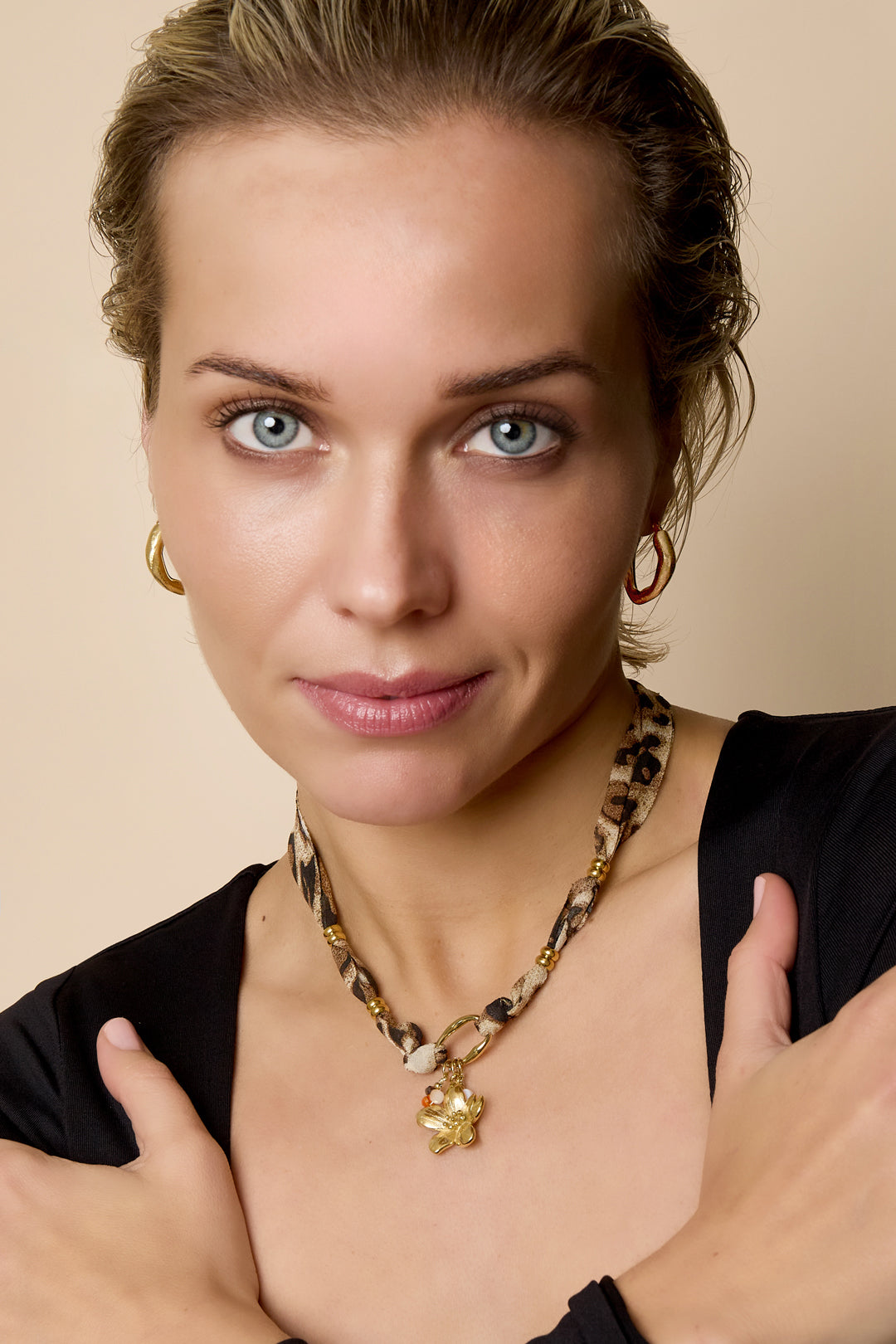 Hangerkettingen Bloemen Luipaardprint Casual Dagelijks Eenvoudig Serie Damessieraden