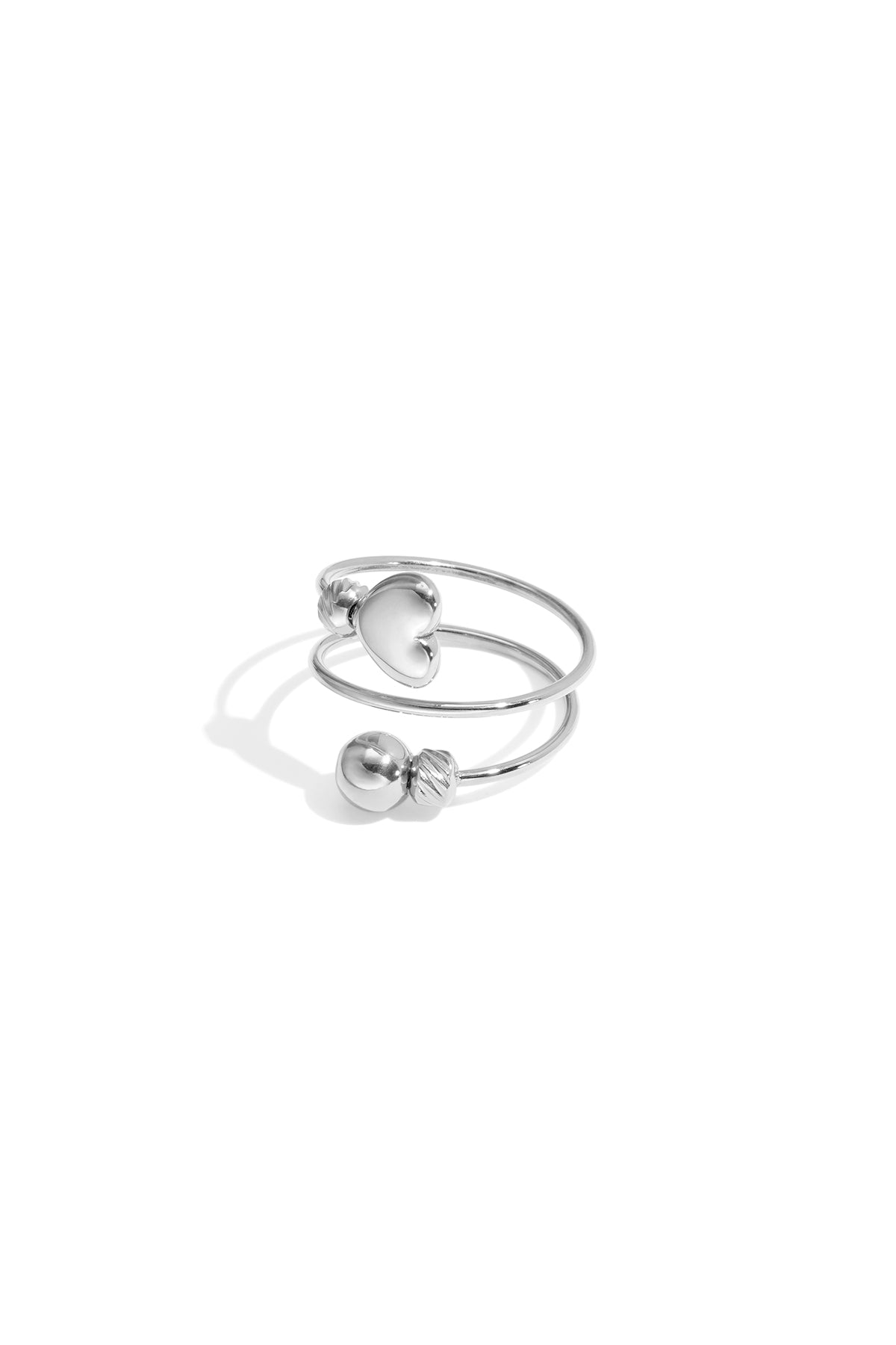 Roestvrijstalen minimalistische ringen Hart Casual Dagelijks Eenvoudig Serie Dames sieraden