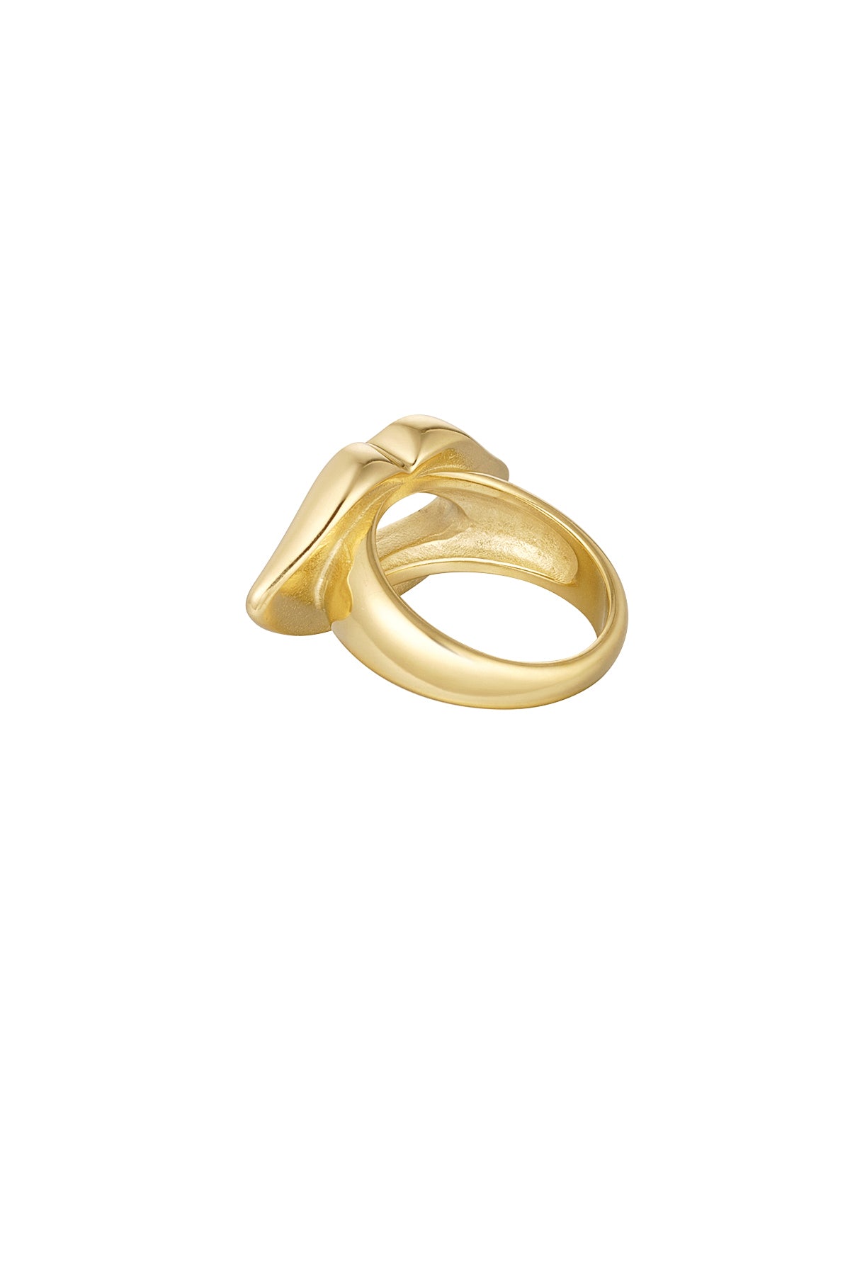 Ring mond - Goud kleur - 16