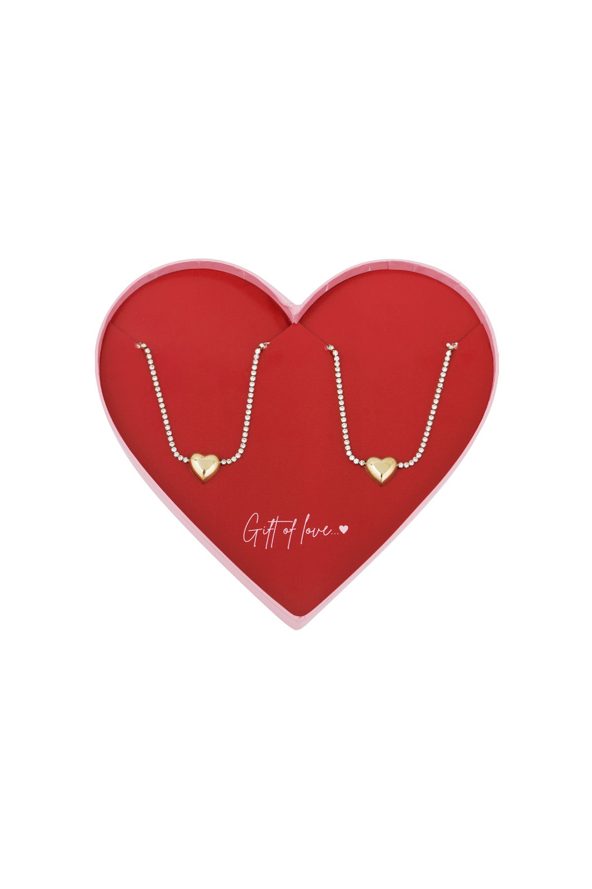 gift of love stainless steel hart armband