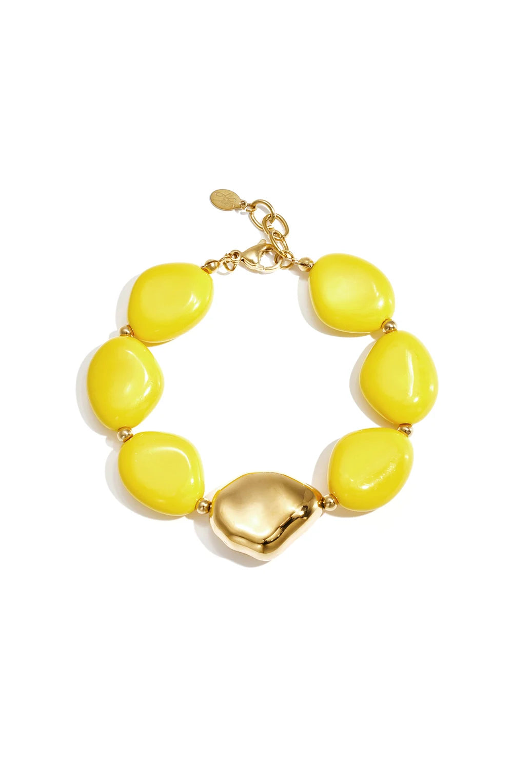 Armband Pebble Beach - Geel - Online kopen bij niniforyou