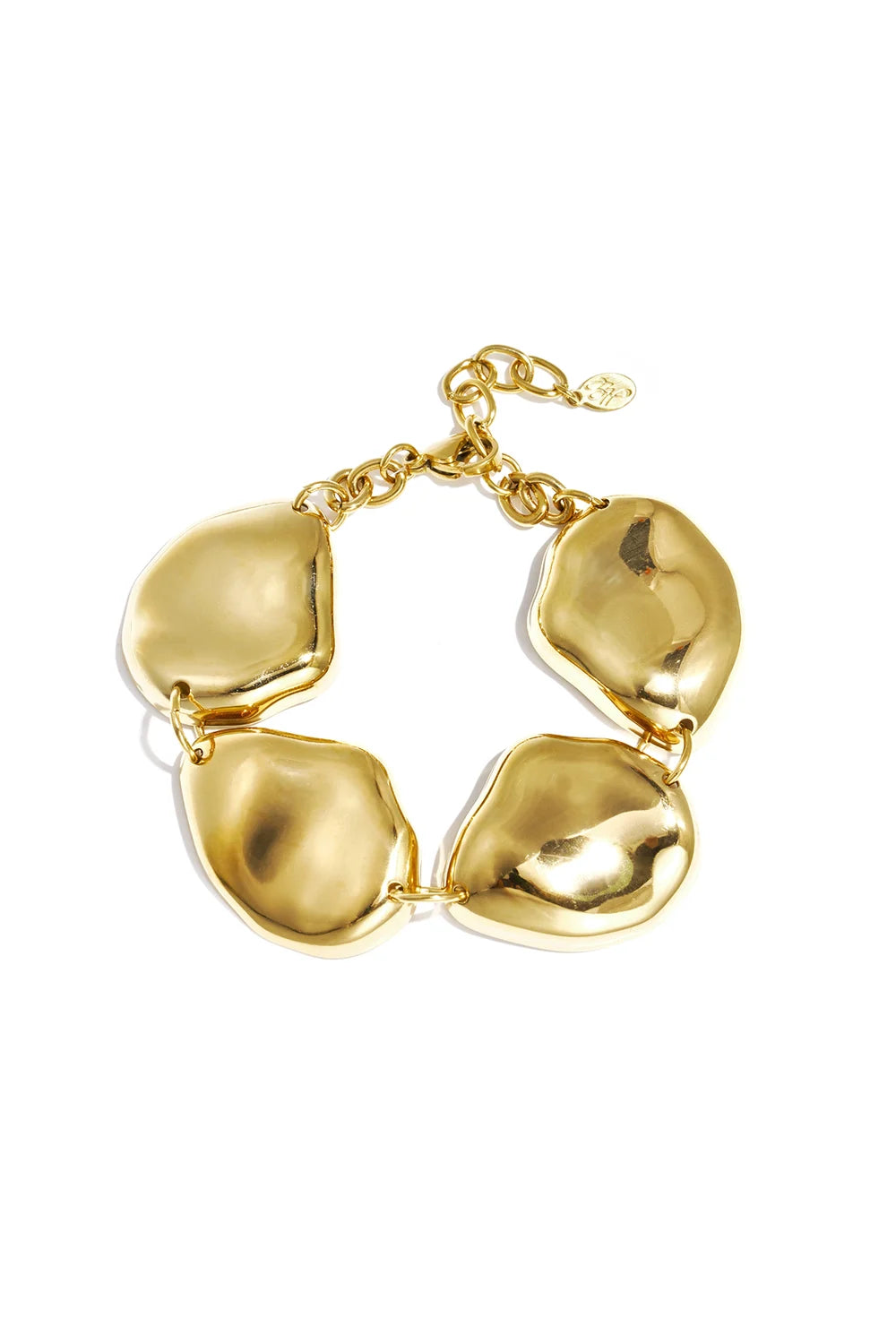 Armband met rustieke asymmetrische kralen - Goud - Online kopen bij niniforyou