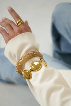 Armband met rustieke asymmetrische kralen - Voorbeeld - Online kopen bij niniforyou