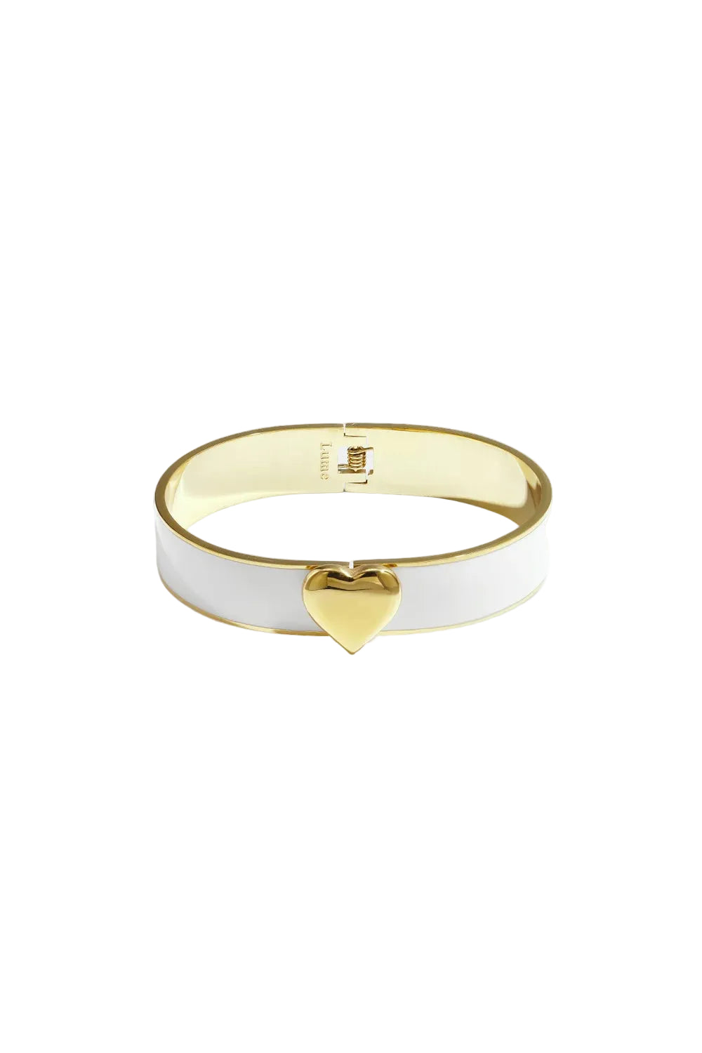 Bangle Pure Heart Big - Wit - Online kopen bij niniforyou