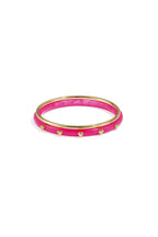 Bangle set met hartjesdetail - roze - online kopen bij niniforyou