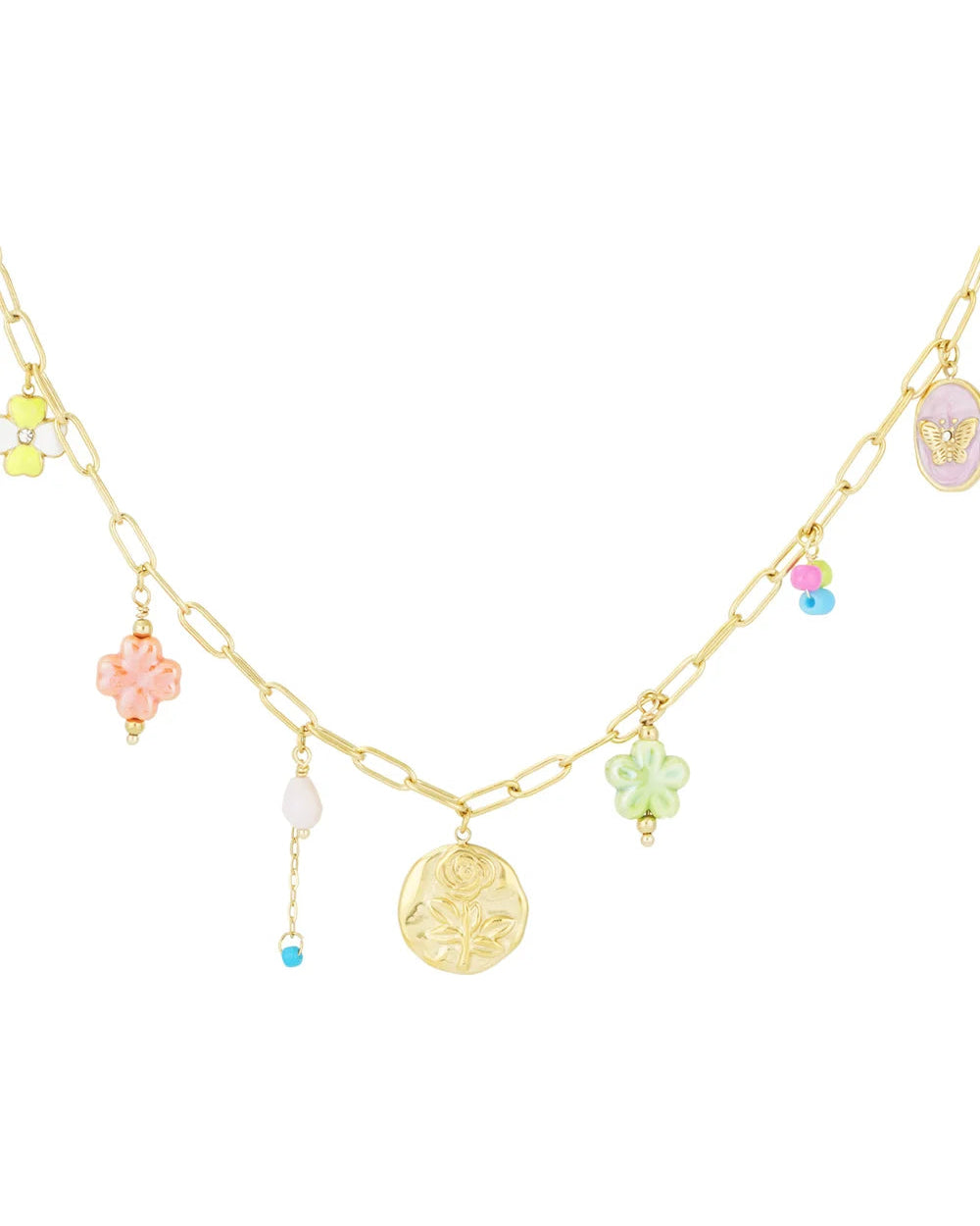 Bedelketting charmify me - Goud kleur