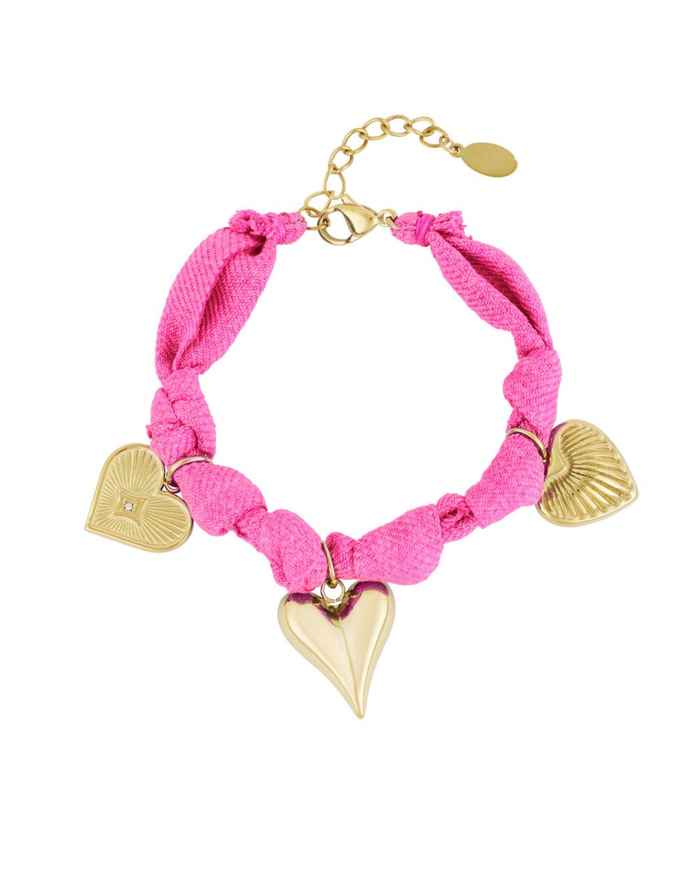 Bliss Heart – Fuchsia Gouden Armband Dames