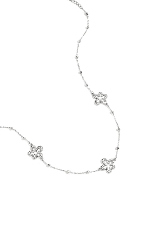 Blossom Links Ketting - Zilver - online kopen bij niniforyou