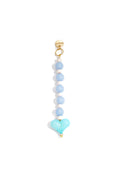 Bungelende hartjes hanger Blauw
