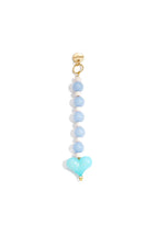 Bungelende hartjes hanger Blauw