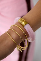 Chunky bangle met goud - Voorbeeld - Online kopen bij niniforyou