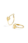 Creolen Crushed Ice Hearts - goud - online kopen bij niniforyou