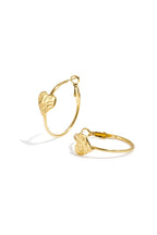 Creolen Crushed Ice Hearts - goud - online kopen bij niniforyou