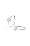 Creolen Crushed Ice Hearts - zilver - online kopen bij niniforyou