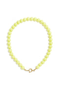 De Candy Beads Ketting - Lichtgeel