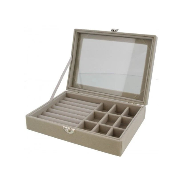 Display Box voor Sieraden – Lichtgrijs