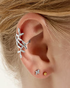 Ear cuff plant - Zilver