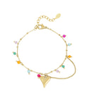 Heart pop armband - Goud