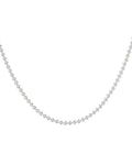Ketting Aaneengesloten Hartjes – Zilver