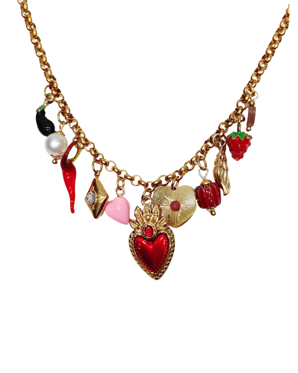 Ketting Red Beauty – Goud