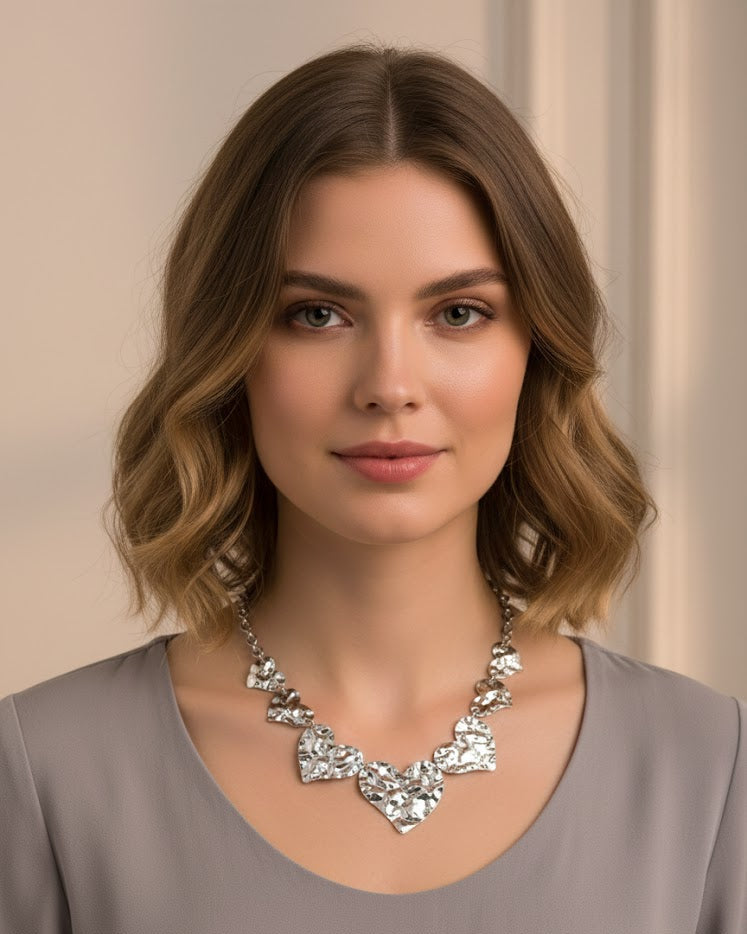 Ketting met Hartjes – Zilver