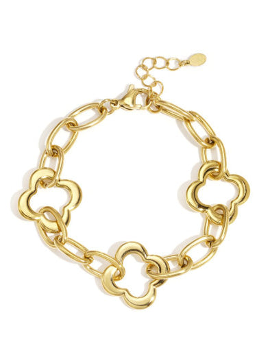 Kettingarmband Klaver – Goud