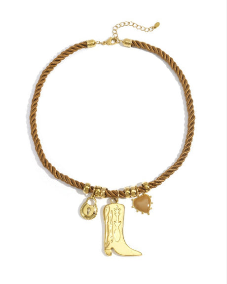 Kettingen met Laarzen, Hart & Slot – Goud