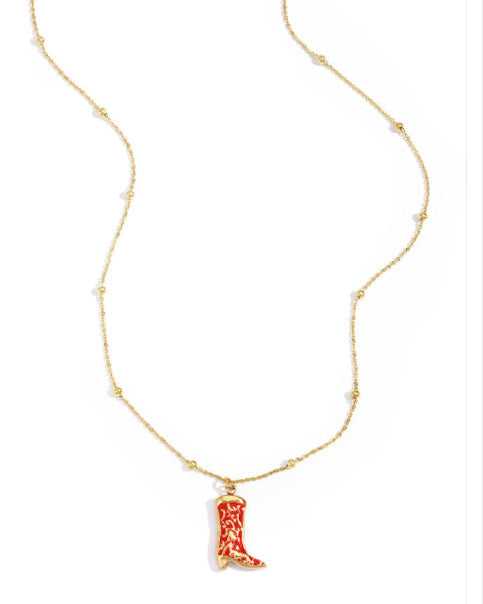 Ketting met Laarzen Hanger – Goud