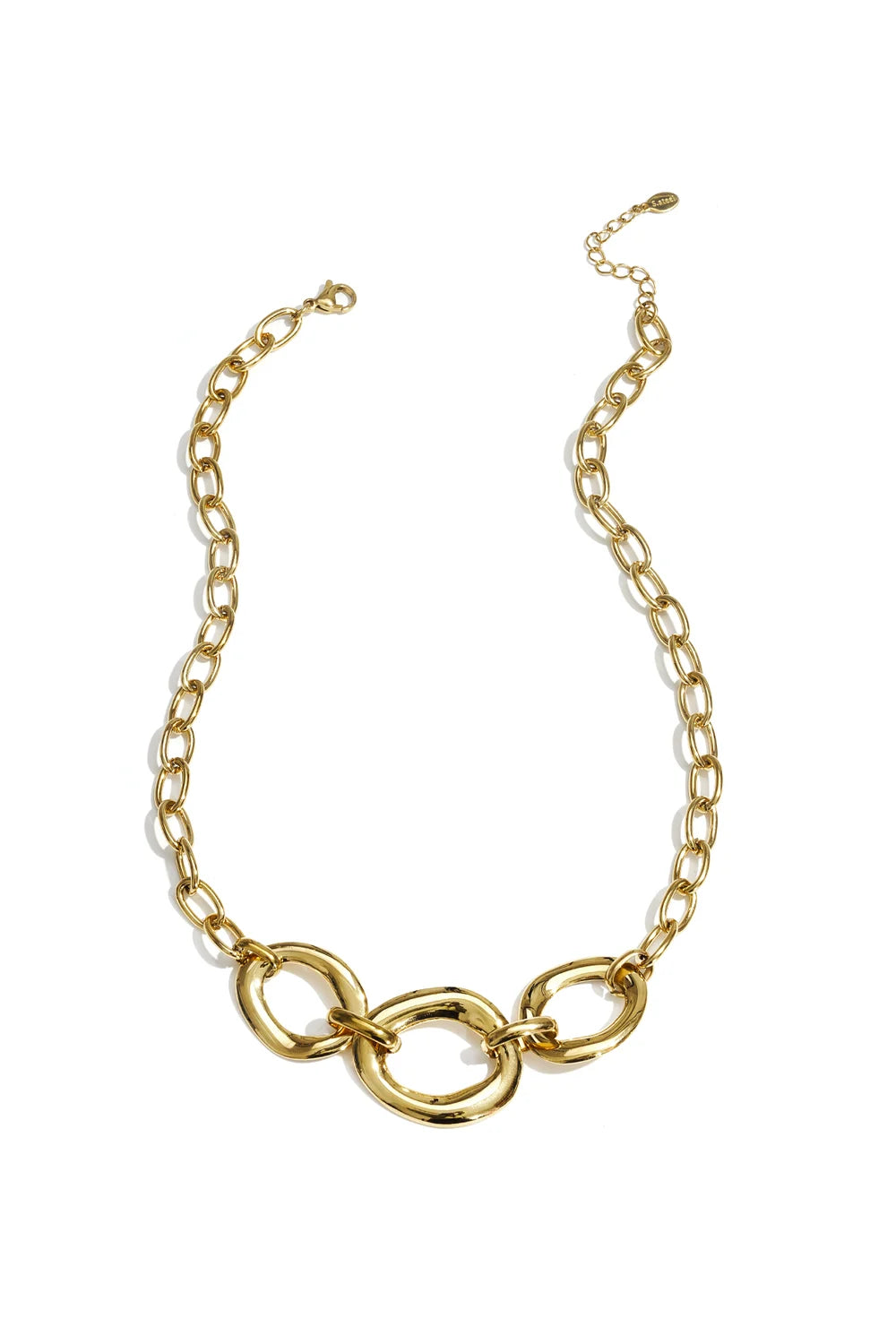 Ketting met ronde statement  - Goud - Online kopen bij niniforyou
