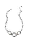 Ketting met ronde statement  - Zilver - Online kopen bij niniforyou