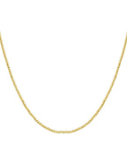 Ketting van Massieve Kralen 4 mm – Goud