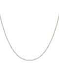 Ketting van Massieve Kralen 4 mm – Zilver