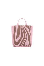 Kleine canvas tas zebra- roze bruin - online kopen bij niniforyou.