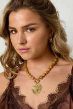 Kralenketting met hart frontsluiting - voorbeeld- online kopen bij ninforyou