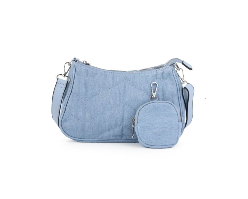 Lichtblauwe schoudertas dames Daimy Tas modern design