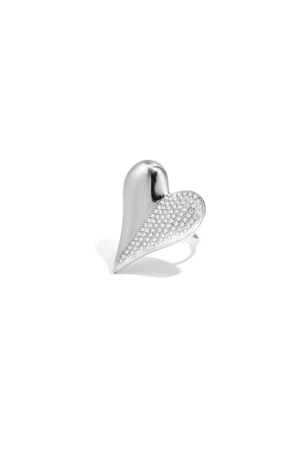 Little Bling Heart Ring - Zilver - Online Bestellen Bij Niniforyou