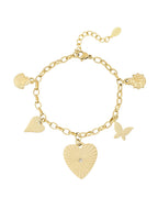 Love's embrace armband - Goud kleur