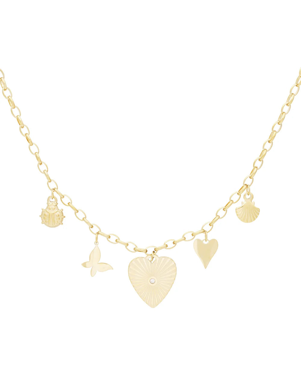 Love's embrace ketting - Goud kleur