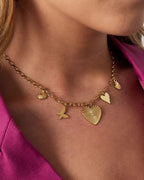 Love's embrace ketting - Goud kleur