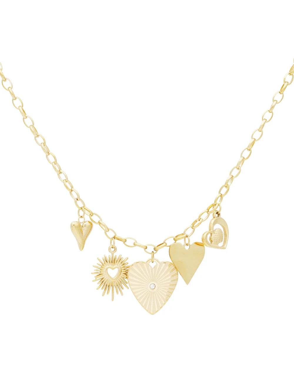 Loving links ketting - Goud kleur
