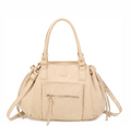 Luxe roze-witte Torrente KIMBERLEY weekendtas en travelbag van groot formaat (42x20x27 cm) met een frisse, modieuze uitstraling, verkrijgbaar bij niniforyou.