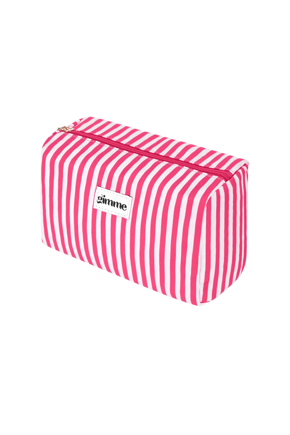 Make-up tas kleine strepen fuchsia- online bestellen bij niniforyou
