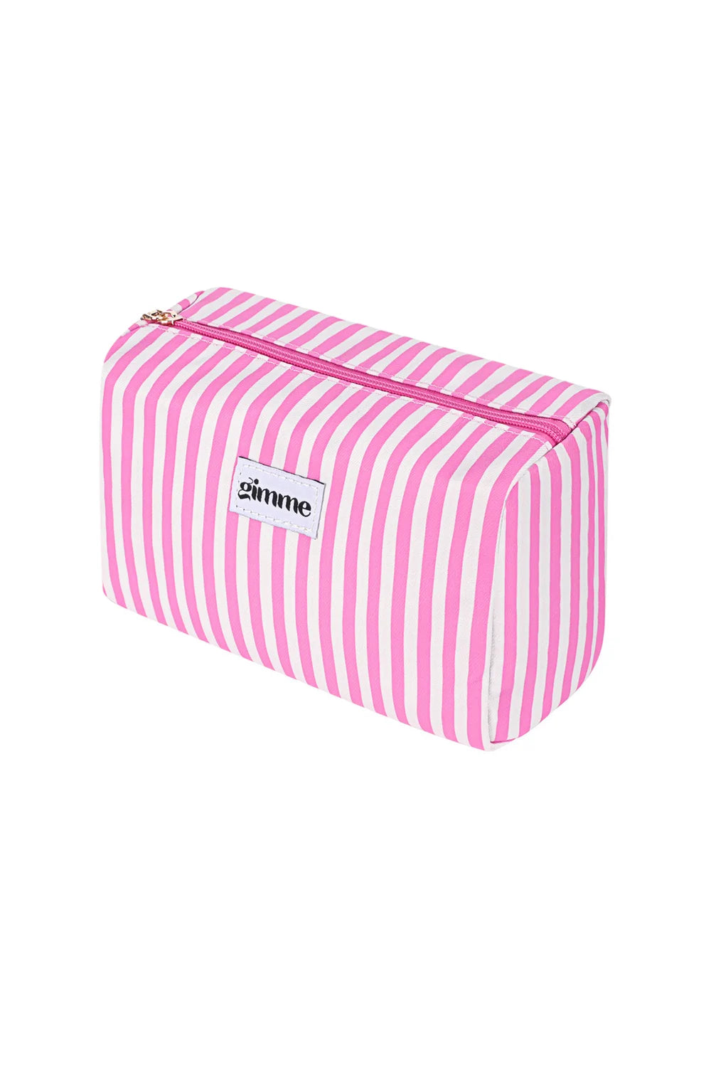 Make-up tas kleine strepen Roze