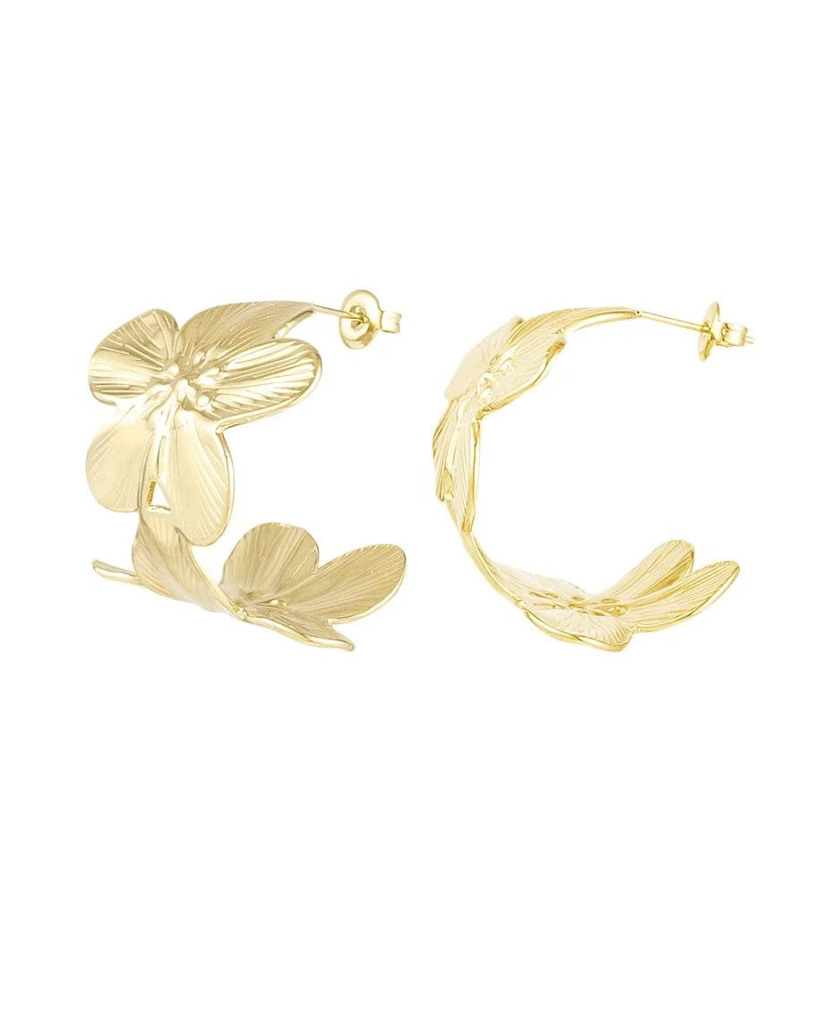 Oorbellen Flower Fierce – Goud