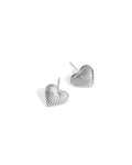 Oorbellen Kleine Hartjes Knopjes Zilver – Stainless Steel