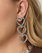 Oorbellen met Hartjes – Zilver