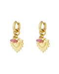Oorbellen bold heart - Goud